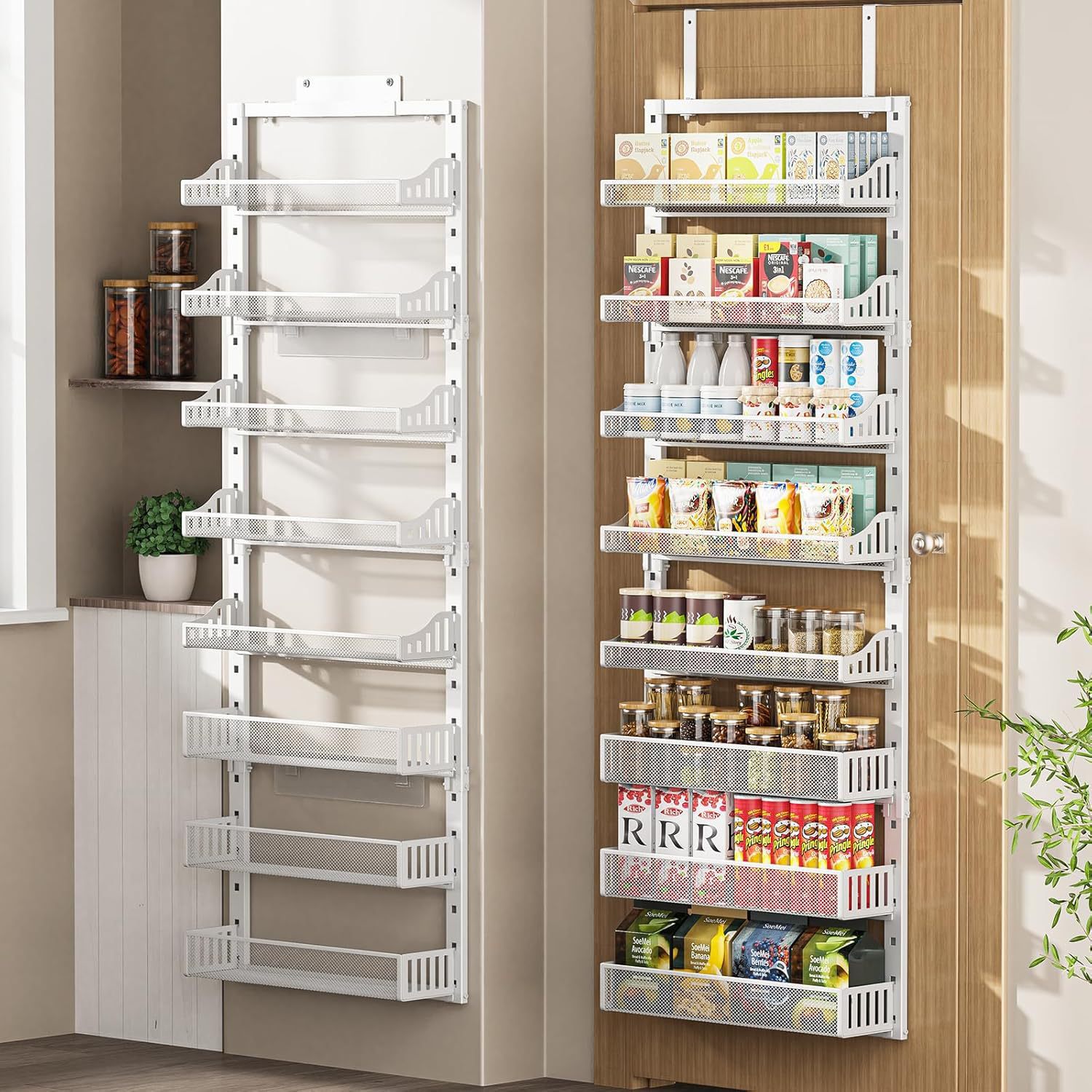Over Door Pantry Organizer Sev - Black Food Or Snacks ulasan dan harga