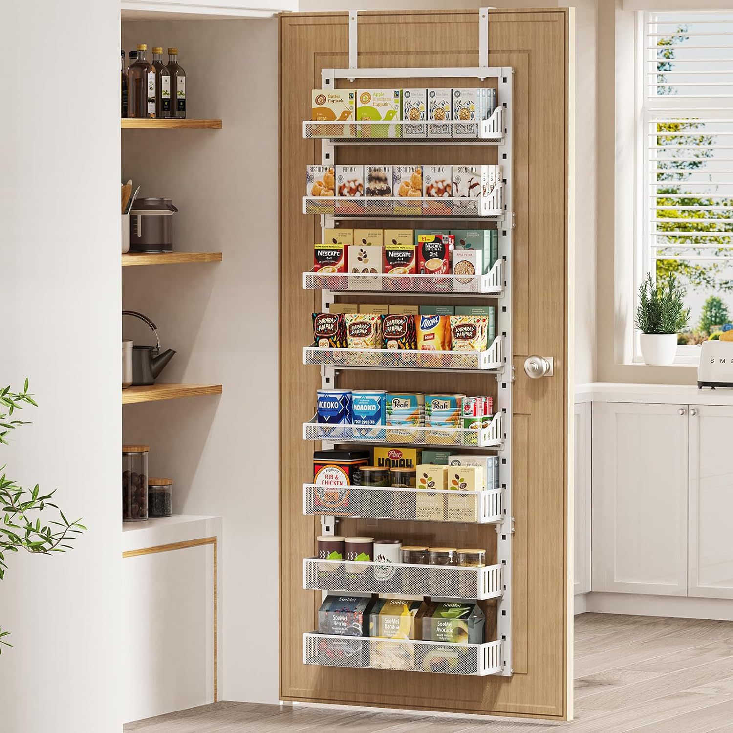 Over Door Pantry Organizer Sev - Black Food Or Snacks ulasan dan harga