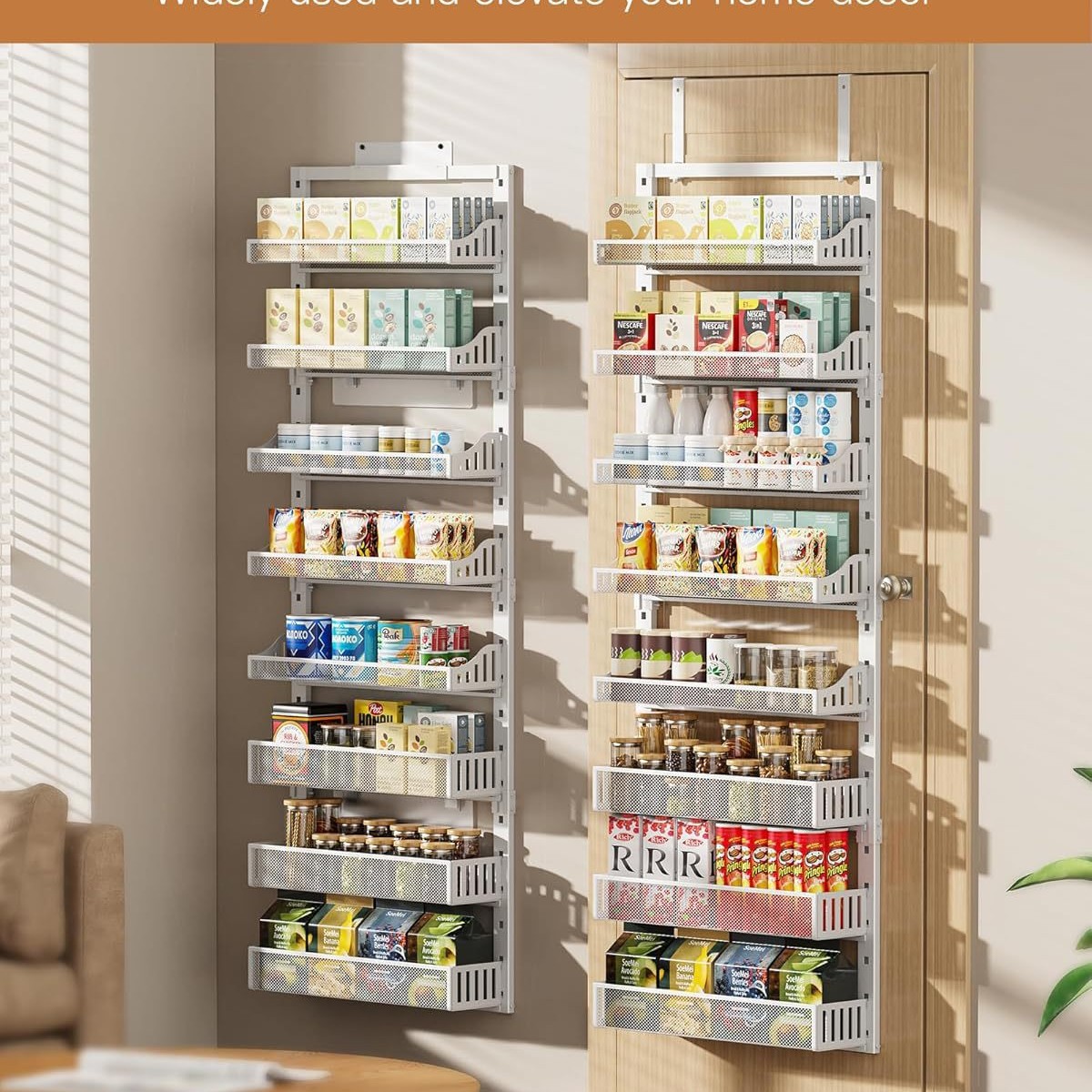 Over Door Pantry Organizer Sev - Black Food Or Snacks ulasan dan harga