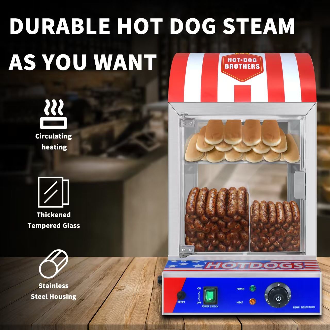 Coercial Autoatic Hot Dog Bun  - Food Processor Snacks ulasan dan harga