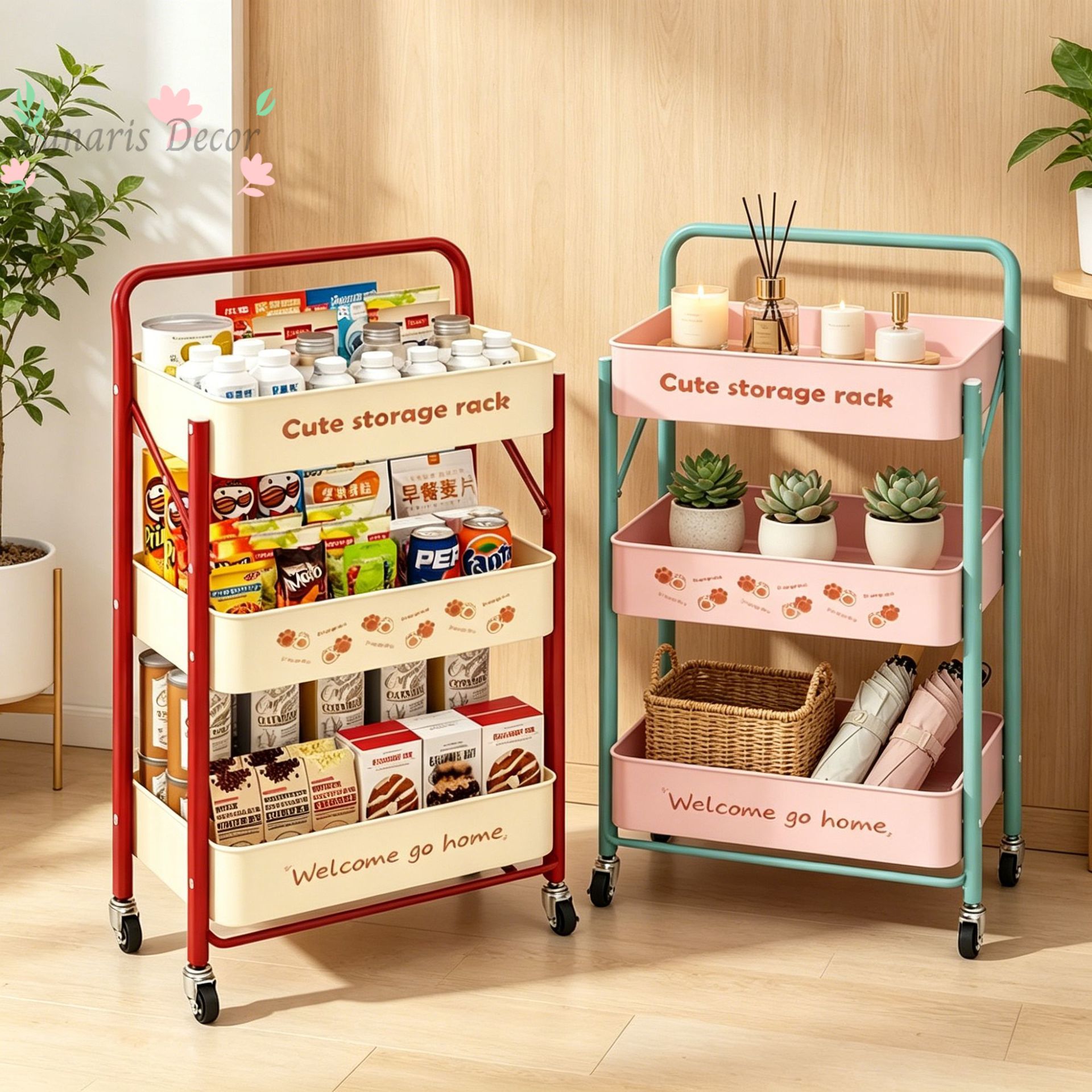 Small cart, snack rack, floor- - Food Snacks Pictures ulasan dan harga